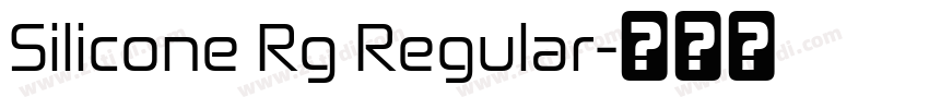 Silicone Rg Regular字体转换